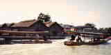 Boats of many types plied the current in Bankok